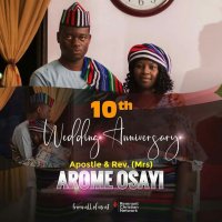 What Apostle Arome Osayi says to his wife on 10th Wedding Anniversary😃